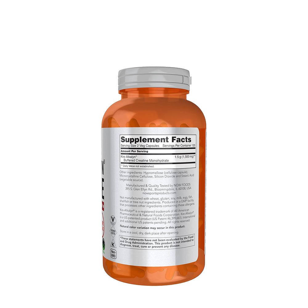 NOW - KRE-ALKALYN CREATINE - 240 KAPSZULA NOW - KRE-ALKALYN CREATINE - 240 KAPSZULA