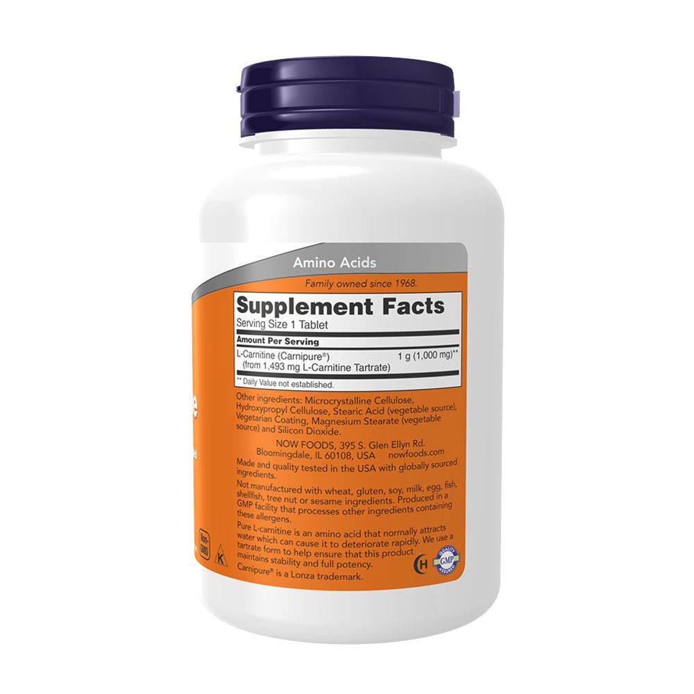 NOW - L-CARNITINE 1000 MG - 100 TABLETTA NOW - L-CARNITINE 1000 MG - 100 TABLETTA