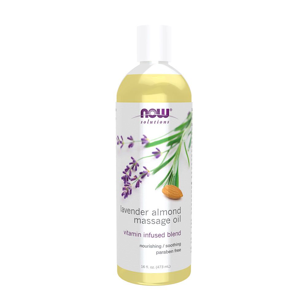 NOW - LEVENDULÁS MASSZÁZSOLAJ - LAVENDER ALMOND MASSAGE OIL - 473 ML NOW - LEVENDULÁS MASSZÁZSOLAJ - LAVENDER ALMOND MASSAGE OIL - 473 ML