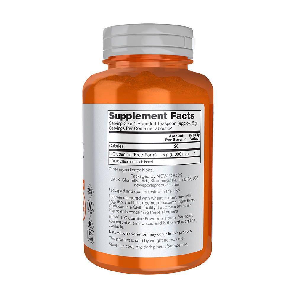 NOW - L-GLUTAMIN POR - L-GLUTAMINE POWDER - 170 G NOW - L-GLUTAMIN POR - L-GLUTAMINE POWDER - 170 G