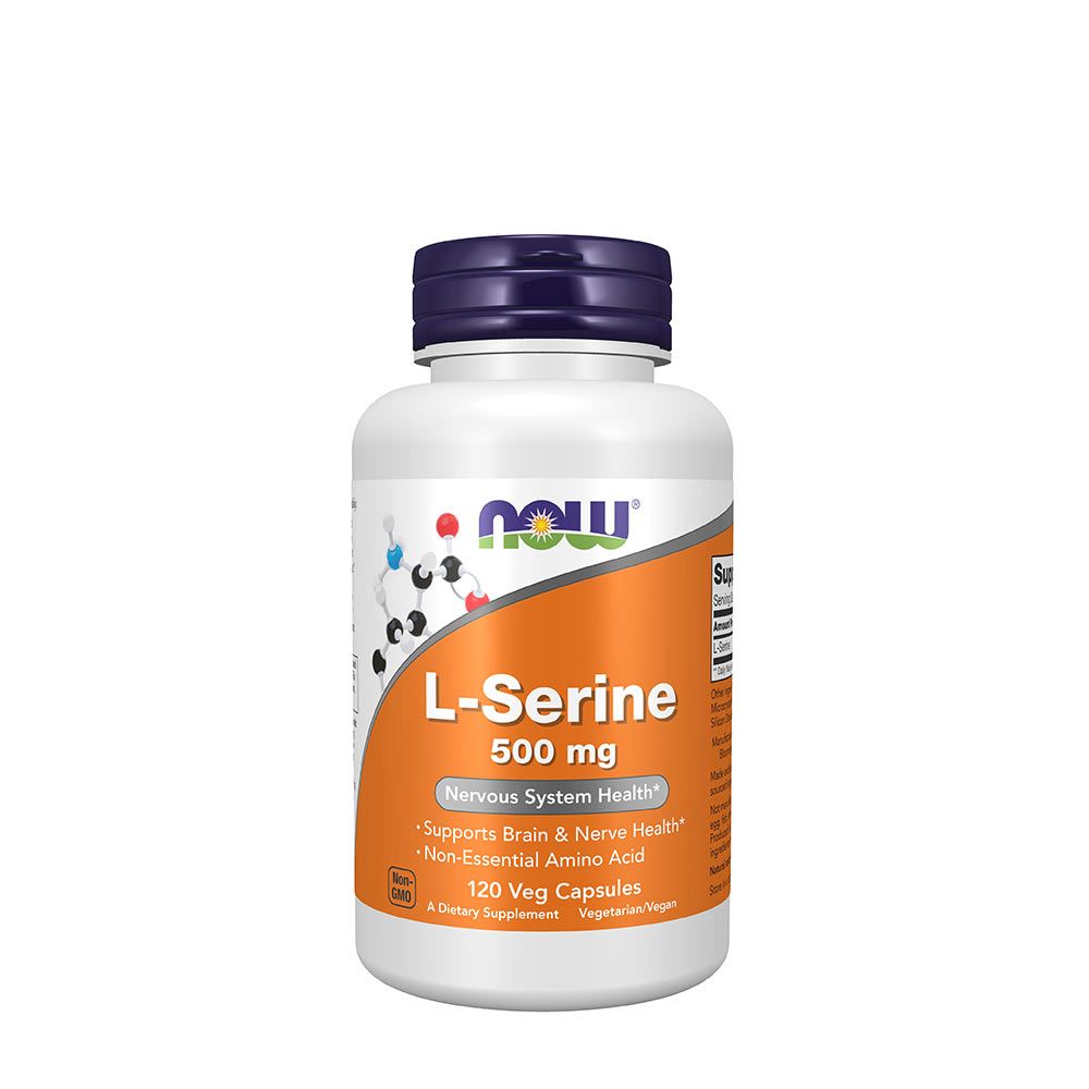 NOW - L-SERINE 500 MG - 120 KAPSZULA NOW - L-SERINE 500 MG - 120 KAPSZULA