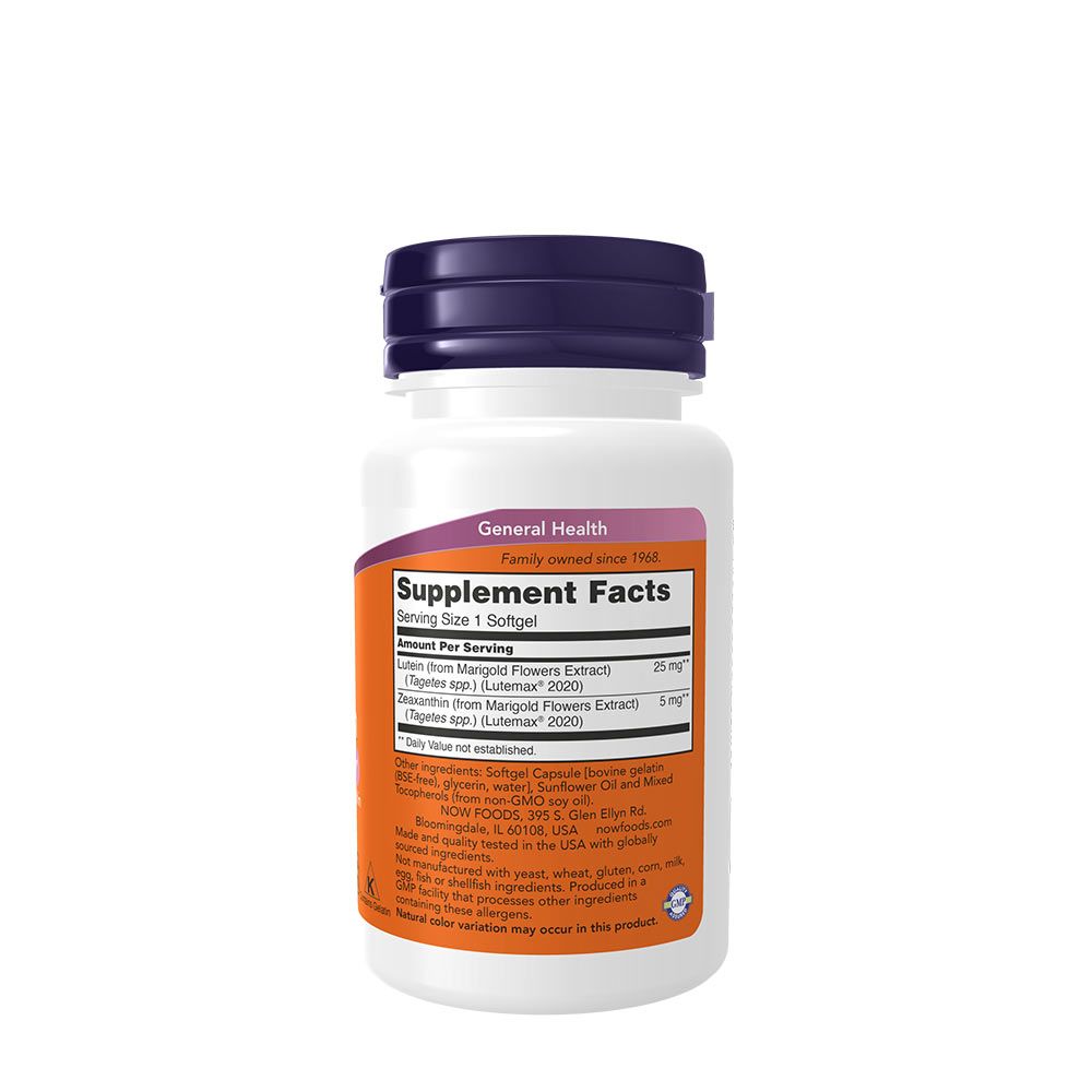 NOW - LUTEIN & ZEAXANTHIN - 60 KAPSZULA NOW - LUTEIN & ZEAXANTHIN - 60 KAPSZULA