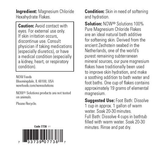 NOW - MAGNESIUM FLAKES - MAGNÉZIUM-KLORID PELYHEK - 1530 G NOW - MAGNESIUM FLAKES - MAGNÉZIUM-KLORID PELYHEK - 1530 G