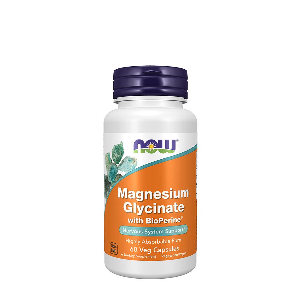 NOW - MAGNÉZIUM GLICINÁT BIOPERINNEL - MAGNESIUM GLYCINATE WITH BIOPERINE - 60 KAPSZULA NOW - MAGNÉZIUM GLICINÁT BIOPERINNEL - MAGNESIUM GLYCINATE WITH BIOPERINE - 60 KAPSZULA