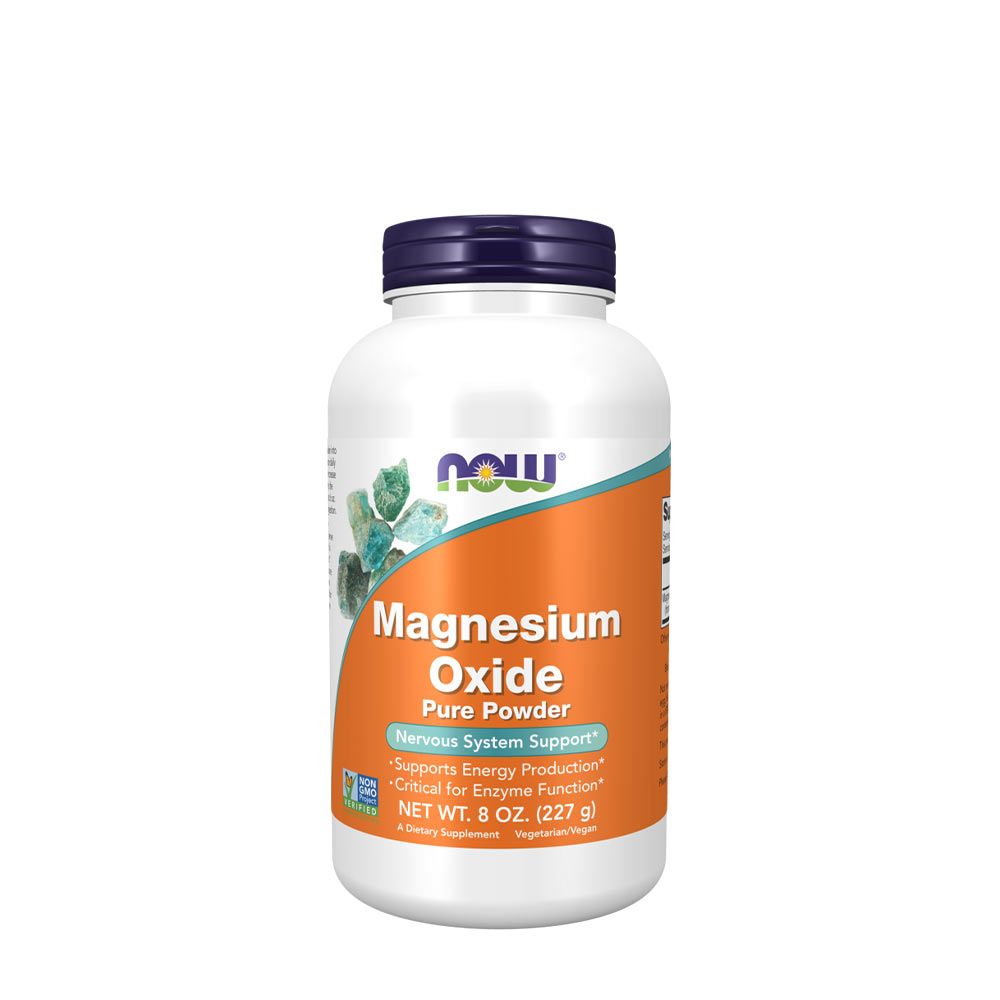 NOW - MAGNÉZIUM OXID POR - MAGNESIUM OXIDE POWDER - 227 G NOW - MAGNÉZIUM OXID POR - MAGNESIUM OXIDE POWDER - 227 G