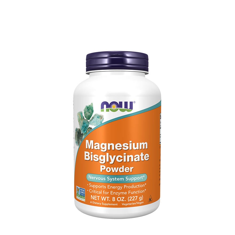 NOW - MAGNÉZIUM-BISZGLICINÁT POR - MAGNESIUM BISGLYCINATE POWDER - 8 OZ. - 236 ML NOW - MAGNÉZIUM-BISZGLICINÁT POR - MAGNESIUM BISGLYCINATE POWDER - 8 OZ. - 236 ML