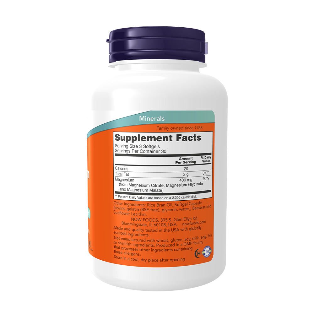 NOW - MAGNÉZIUM-CITRÁT LÁGYKAPSZULA - MAGNESIUM CITRATE - 90 KAPSZULA NOW - MAGNÉZIUM-CITRÁT LÁGYKAPSZULA - MAGNESIUM CITRATE - 90 KAPSZULA
