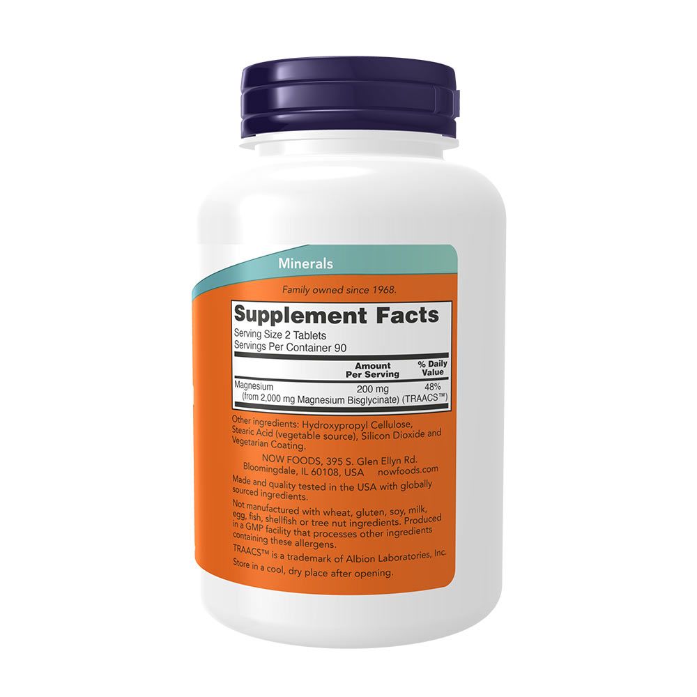 NOW - MAGNÉZIUM-GLICINÁT - MAGNESIUM-GLYCINATE - 180 TABLETTA NOW - MAGNÉZIUM-GLICINÁT - MAGNESIUM-GLYCINATE - 180 TABLETTA