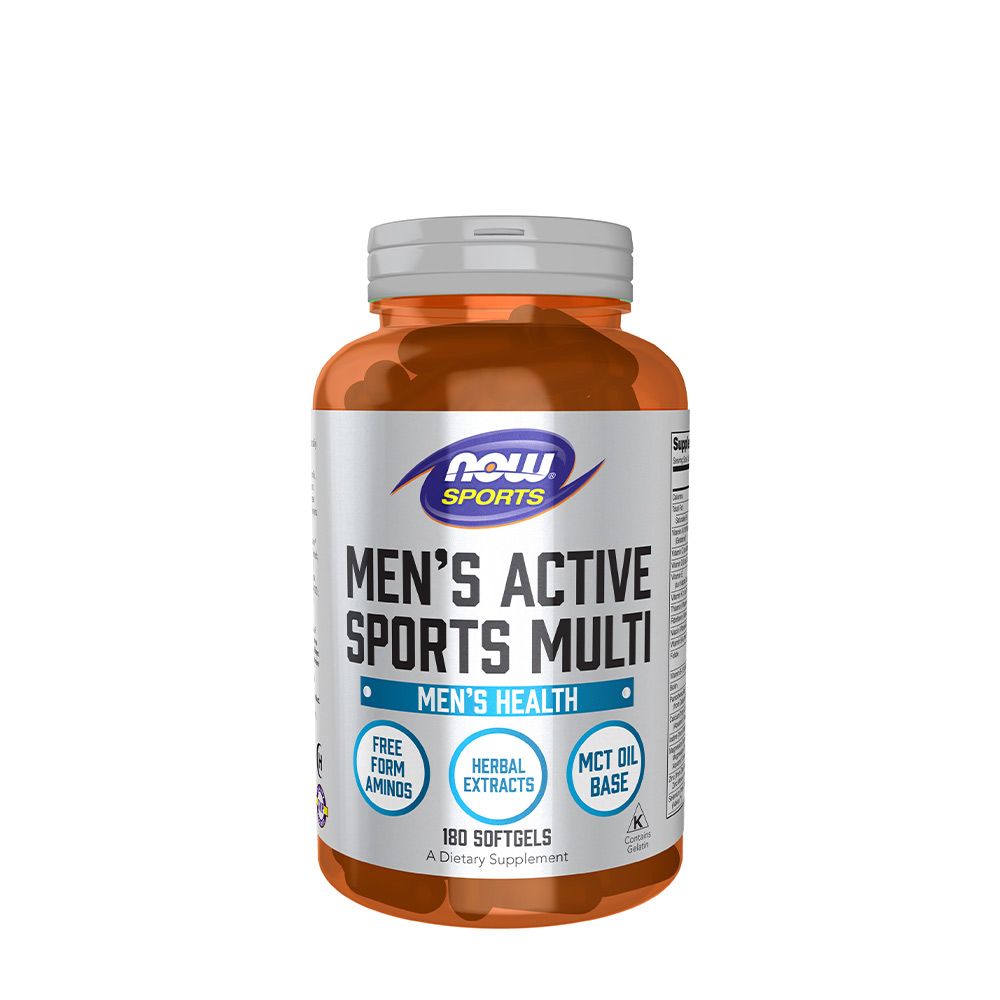 NOW - MEN'S ACTIVE SPORTS MULTIVITAMIN FÉRFIAKNAK - 180 KAPSZULA NOW - MEN'S ACTIVE SPORTS MULTIVITAMIN FÉRFIAKNAK - 180 KAPSZULA