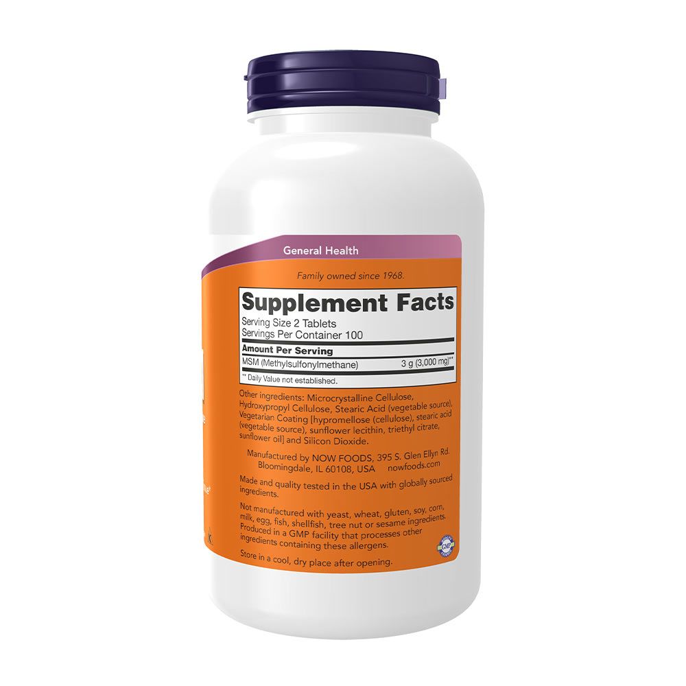 NOW - MSM 1500 MG - 200 TABLETTA NOW - MSM 1500 MG - 200 TABLETTA