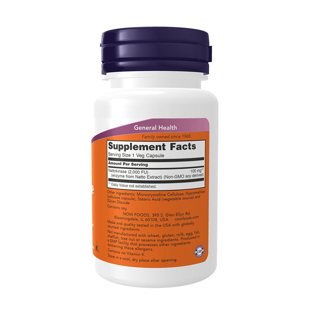 NOW - NATTOKINASE - NATTOKINÁZ 100 MG - 60 KAPSZULA NOW - NATTOKINASE - NATTOKINÁZ 100 MG - 60 KAPSZULA