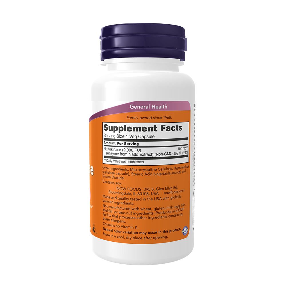 NOW - NATTOKINASE - NATTOKINÁZ 100 MG - 120 KAPSZULA NOW - NATTOKINASE - NATTOKINÁZ 100 MG - 120 KAPSZULA