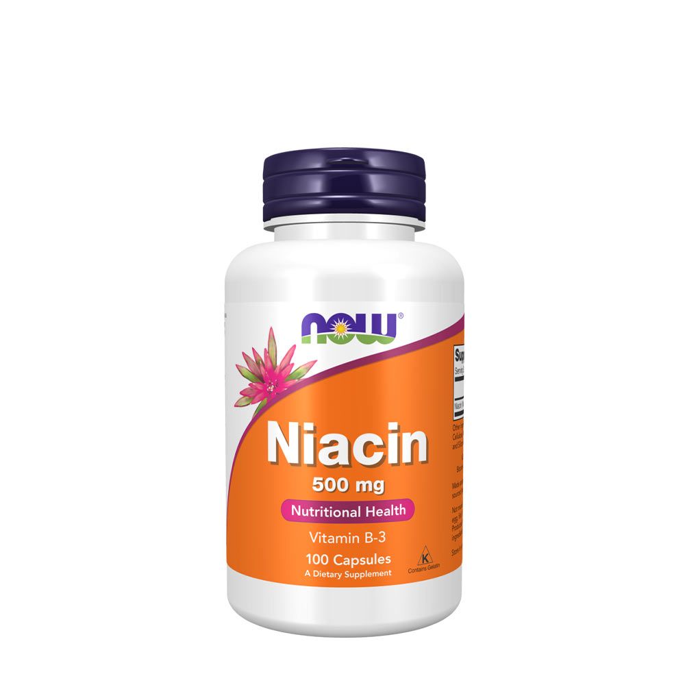 NOW - NIACIN 500 MG (B3-VITAMIN) - 100 KAPSZULA NOW - NIACIN 500 MG (B3-VITAMIN) - 100 KAPSZULA