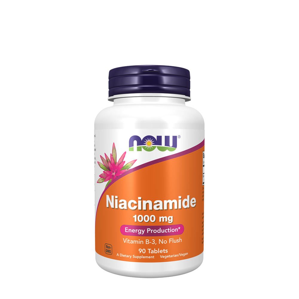 NOW - NIACINAMIDE 1000 MG (B3-VITAMIN) - 90 TABLETTA NOW - NIACINAMIDE 1000 MG (B3-VITAMIN) - 90 TABLETTA