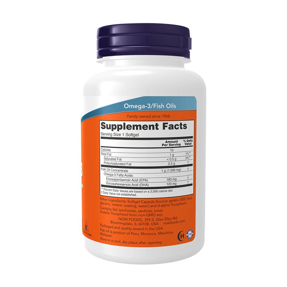 NOW - OMEGA-3 HALOLAJ LÁGYKAPSZULA (ENTERIC COATED) - 90 KAPSZULA NOW - OMEGA-3 HALOLAJ LÁGYKAPSZULA (ENTERIC COATED) - 90 KAPSZULA