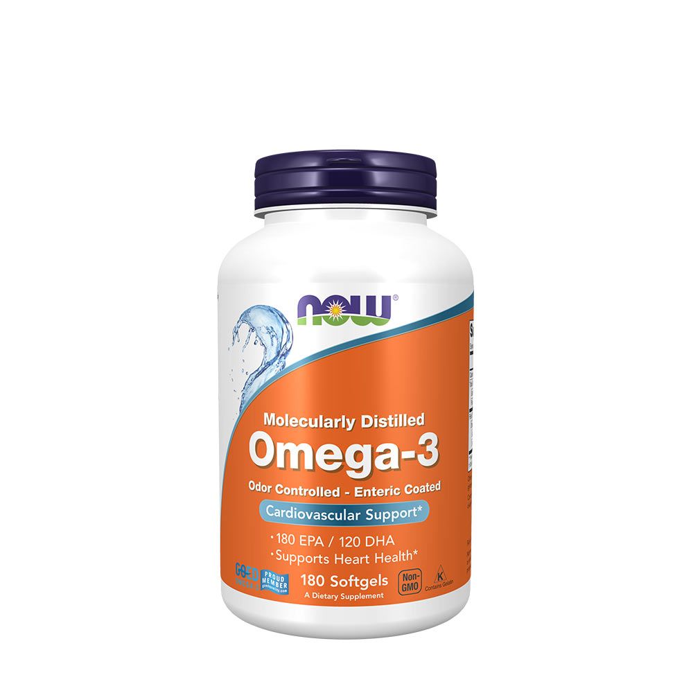 NOW - OMEGA-3 HALOLAJ LÁGYKAPSZULA (ENTERIC COATED) - 180 KAPSZULA NOW - OMEGA-3 HALOLAJ LÁGYKAPSZULA (ENTERIC COATED) - 180 KAPSZULA