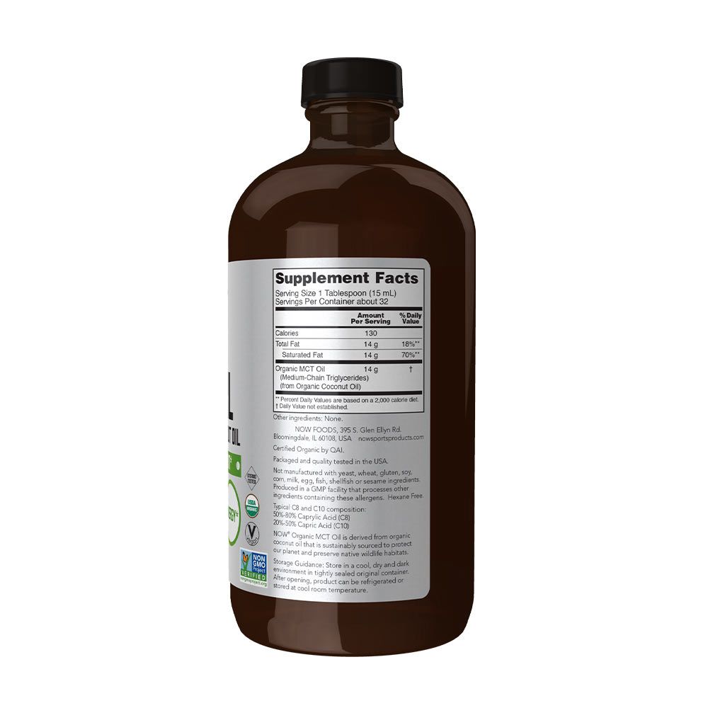 NOW - ORGANIKUS MCT OLAJ - 473 ML NOW - ORGANIKUS MCT OLAJ - 473 ML