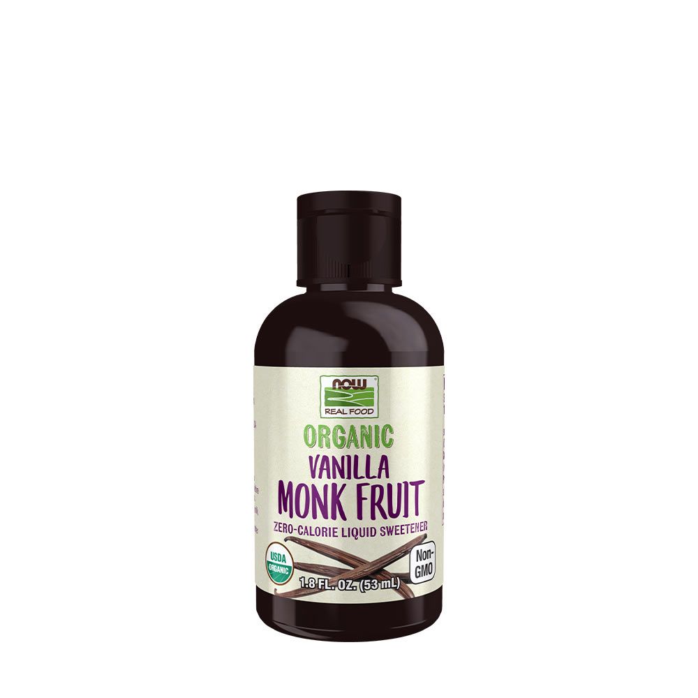 NOW - ORGANIKUS MONK FRUIT ÉDESÍTŐSZER - ORGANIC LIQUID MONK FRUIT - VANÍLIA - 53 ML NOW - ORGANIKUS MONK FRUIT ÉDESÍTŐSZER - ORGANIC LIQUID MONK FRUIT - VANÍLIA - 53 ML