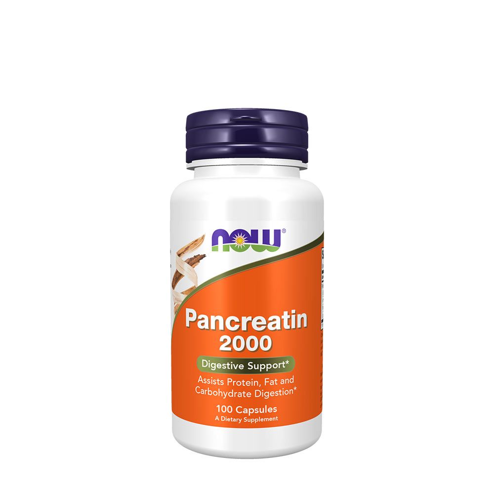 NOW - PANCREATIN 2000 - HASNYÁLMIRIGY ENZIMEK - 100 KAPSZULA NOW - PANCREATIN 2000 - HASNYÁLMIRIGY ENZIMEK - 100 KAPSZULA