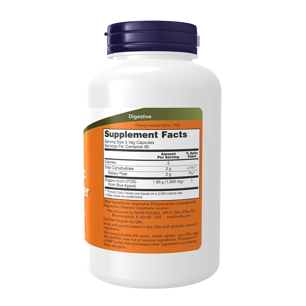 NOW - PREBIOTIKUS INULIN ROST - PREBIOTIC INULIN FIBER - 180 KAPSZULA NOW - PREBIOTIKUS INULIN ROST - PREBIOTIC INULIN FIBER - 180 KAPSZULA