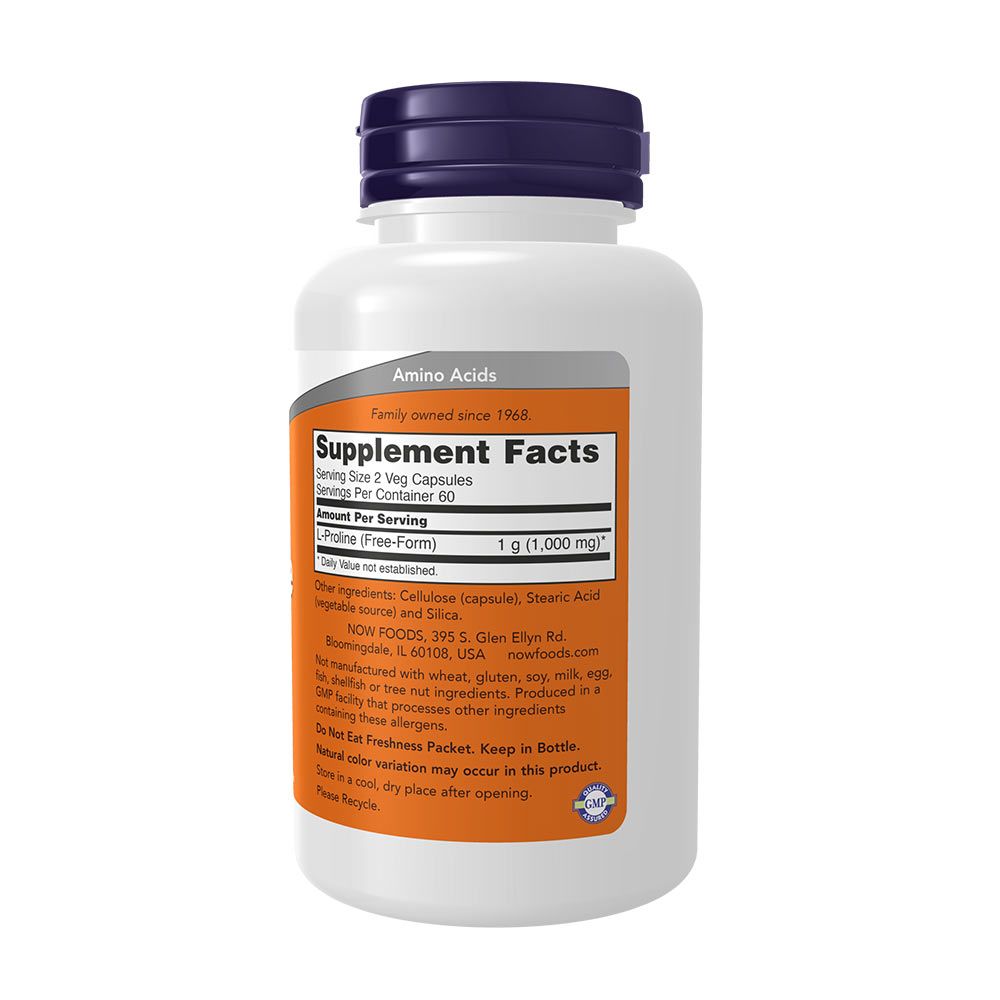 NOW - PROLINE 500 MG - 120 KAPSZULA NOW - PROLINE 500 MG - 120 KAPSZULA