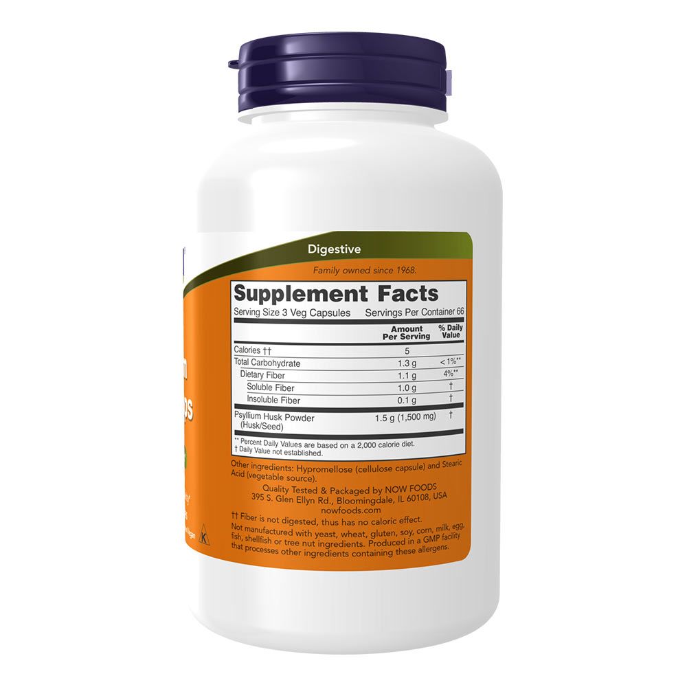 NOW - PSYLLIUM HUSK – ÚTIFŰMAGHÉJ 500 MG - 200 KAPSZULA NOW - PSYLLIUM HUSK – ÚTIFŰMAGHÉJ 500 MG - 200 KAPSZULA