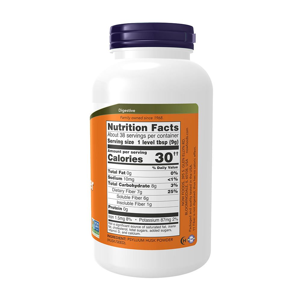 NOW - PSYLLIUM HUSK POWDER - ÚTIFŰMAGHÉJ POR - 340 G