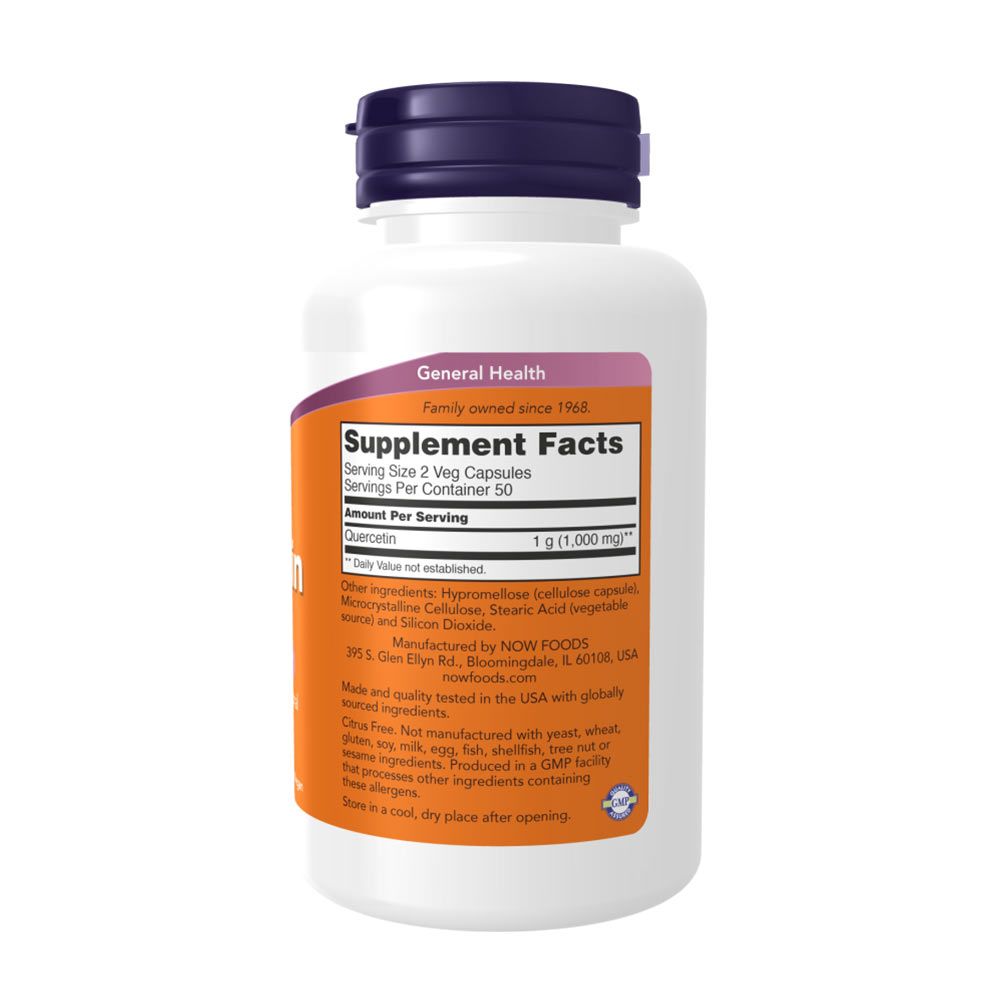NOW - QUERCETIN 500 MG - KVERCETIN - 100 KAPSZULA NOW - QUERCETIN 500 MG - KVERCETIN - 100 KAPSZULA