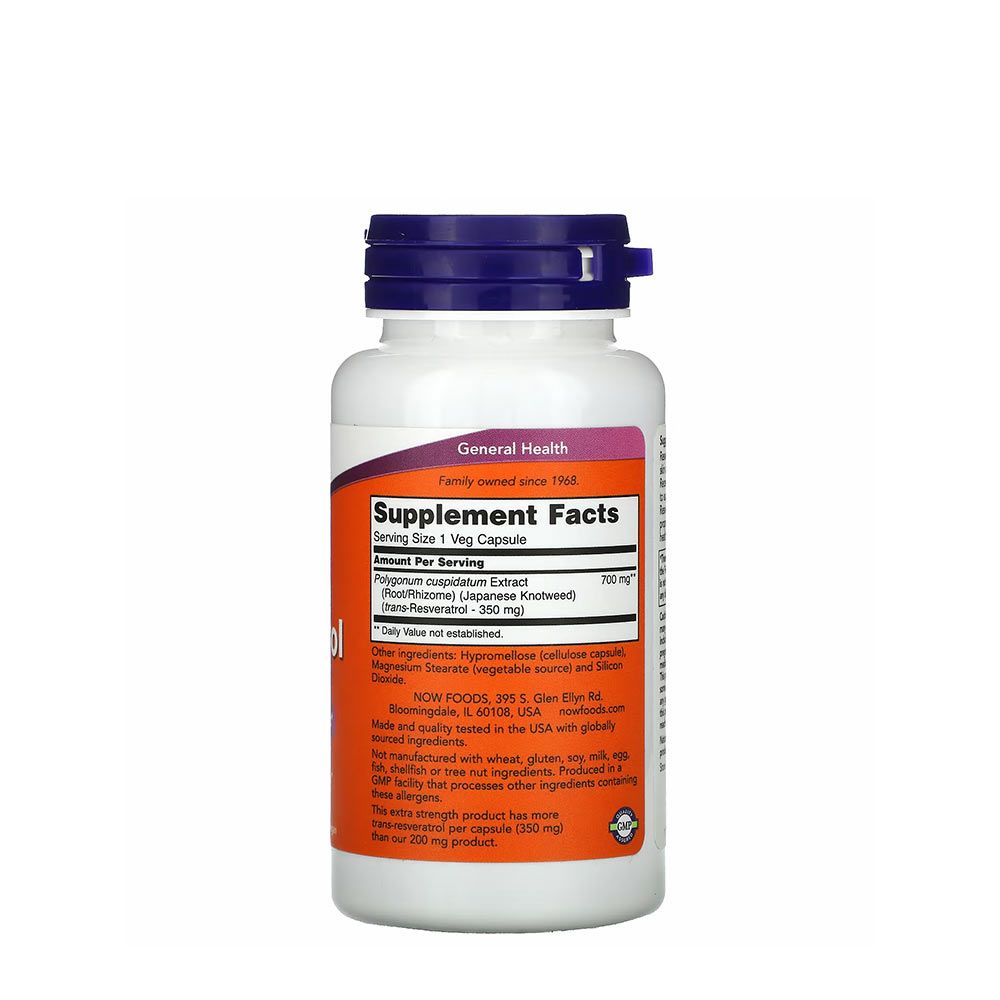 NOW - RESVERATROL 350 MG - 60 KAPSZULA NOW - RESVERATROL 350 MG - 60 KAPSZULA