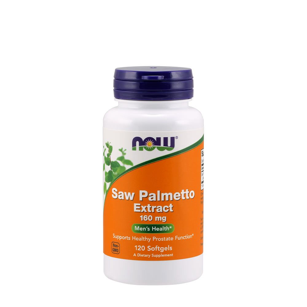 NOW - SAW PALMETTO EXTRACT - FŰRÉSZPÁLMA KIVONAT 160 MG - 120 KAPSZULA