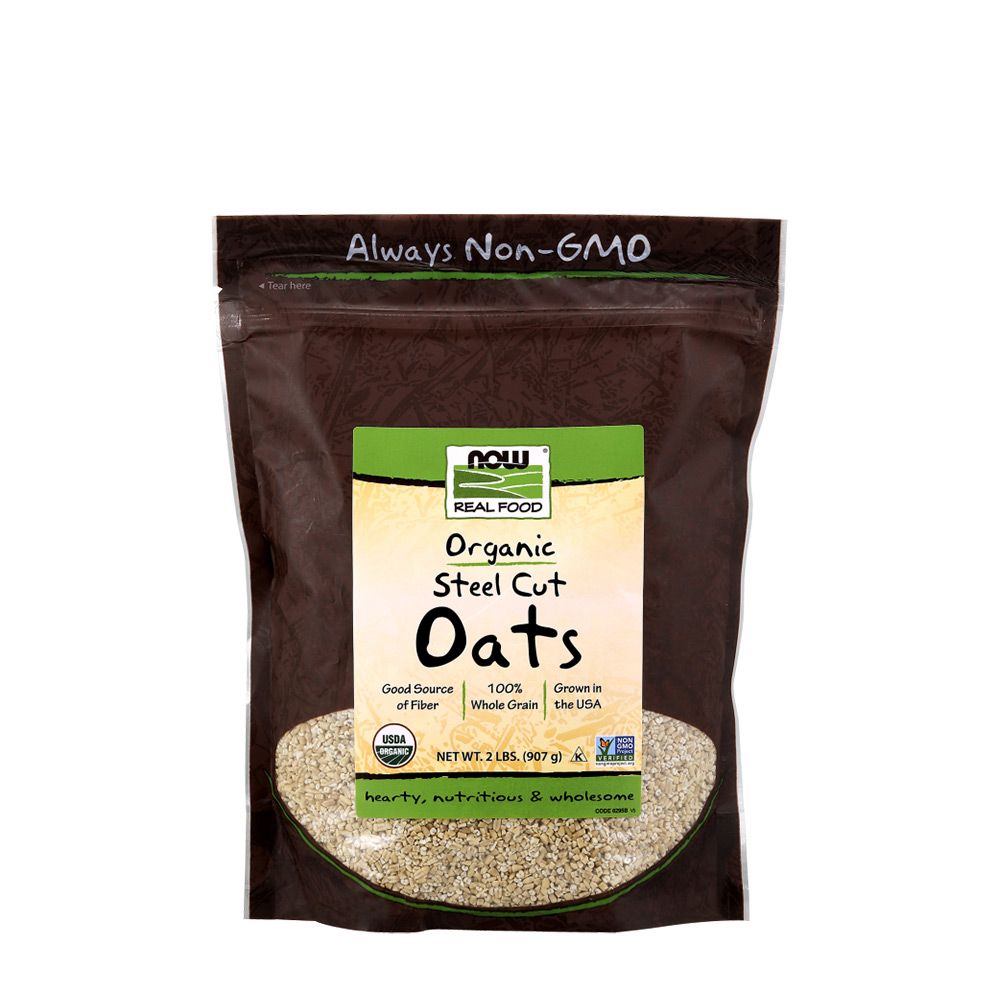 NOW - STEEL CUT OATS ORGANIC - ACÉLVÁGOTT ZAB - 908 G NOW - STEEL CUT OATS ORGANIC - ACÉLVÁGOTT ZAB - 908 G
