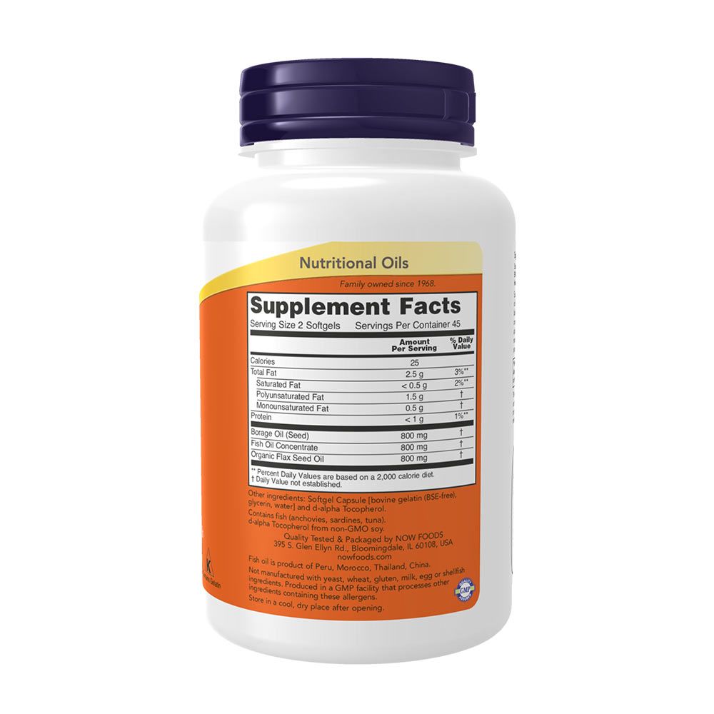 NOW - SUPER OMEGA 3-6-9 1200 MG - 90 KAPSZULA NOW - SUPER OMEGA 3-6-9 1200 MG - 90 KAPSZULA
