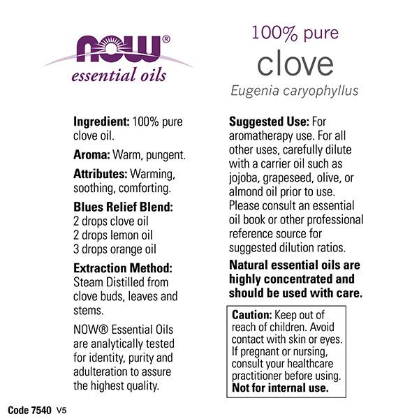 NOW - SZEGFŰSZEG OLAJ - CLOVE OIL - 30 ML NOW - SZEGFŰSZEG OLAJ - CLOVE OIL - 30 ML