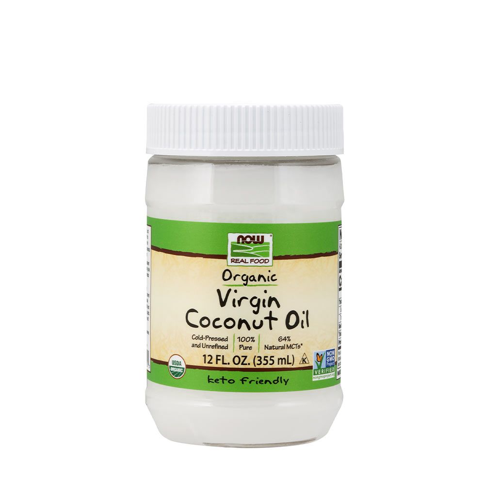 NOW - SZŰZ ORGANIKUS KÓKUSZOLAJ SÜTÉSHEZ - ORGANIC VIRGIN COCONUT OIL - 355 ML NOW - SZŰZ ORGANIKUS KÓKUSZOLAJ SÜTÉSHEZ - ORGANIC VIRGIN COCONUT OIL - 355 ML
