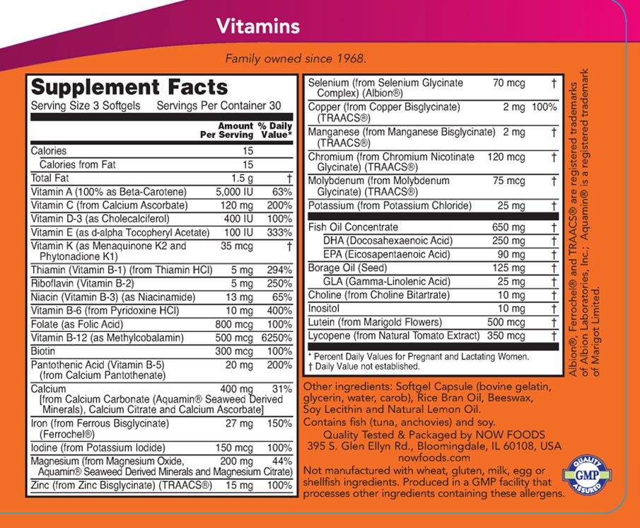 NOW - TERHESVITAMIN + DHA KAPSZULA - PRENATAL GELS + DHA - 90 KAPSZULA NOW - TERHESVITAMIN + DHA KAPSZULA - PRENATAL GELS + DHA - 90 KAPSZULA