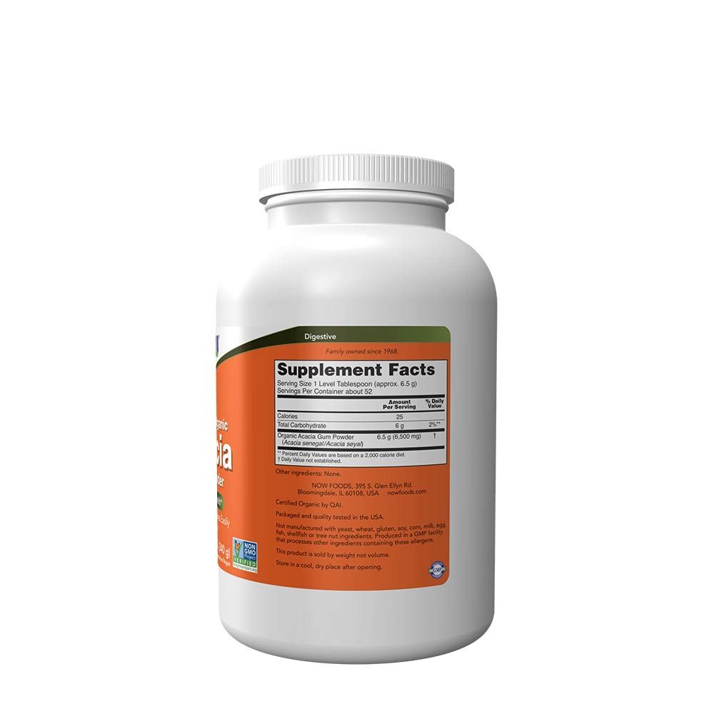 NOW - TERMÉSZETES AKÁCIA ROST POR - ACACIA FIBER ORGANIC POWDER - 340 G NOW - TERMÉSZETES AKÁCIA ROST POR - ACACIA FIBER ORGANIC POWDER - 340 G