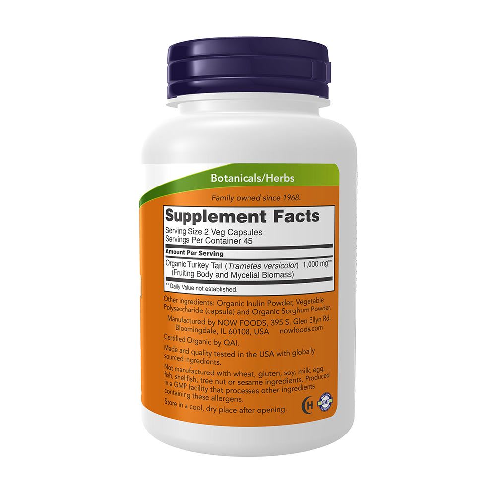 NOW - TURKEY TAIL 500 MG - 90 KAPSZULA NOW - TURKEY TAIL 500 MG - 90 KAPSZULA