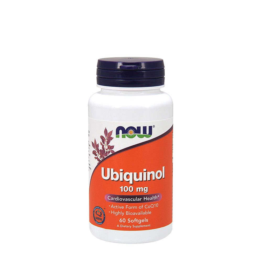 NOW - UBIQUINOL 100 MG - SZABADGYÖK SEMLEGESÍTŐ - 60 KAPSZULA NOW - UBIQUINOL 100 MG - SZABADGYÖK SEMLEGESÍTŐ - 60 KAPSZULA