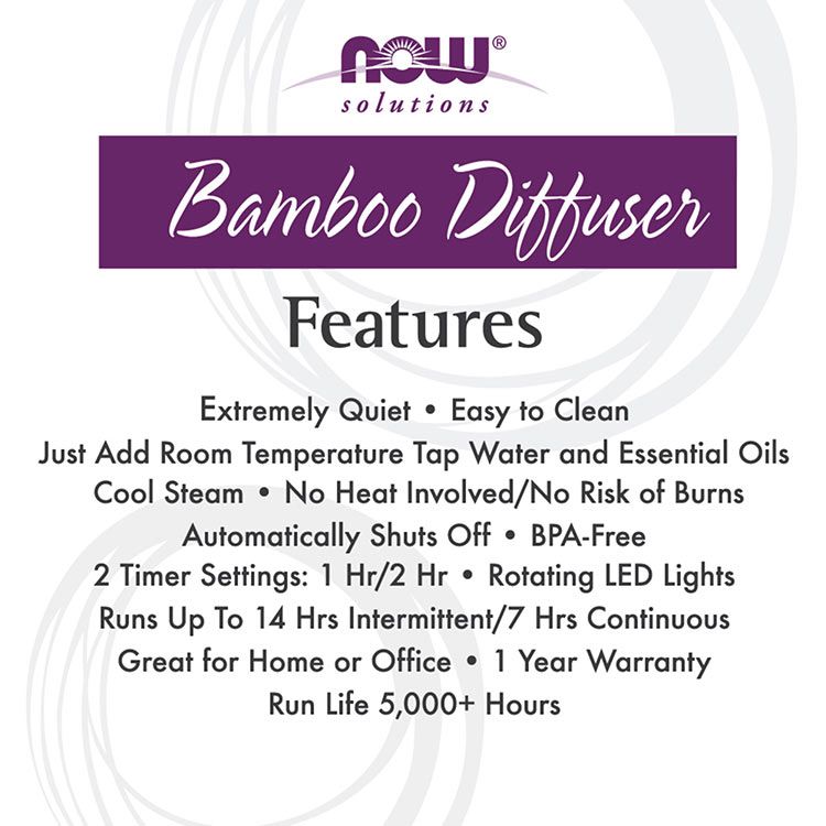 NOW - ULTRAHANGOS ILLÓOLAJ PÁROLOGTATÓ BAMBUSZBÓL - ULTRASONIC REAL BAMBOO ESSENTIAL OIL DIFFUSER - 1 DARAB NOW - ULTRAHANGOS ILLÓOLAJ PÁROLOGTATÓ BAMBUSZBÓL - ULTRASONIC REAL BAMBOO ESSENTIAL OIL DIFFUSER - 1 DARAB