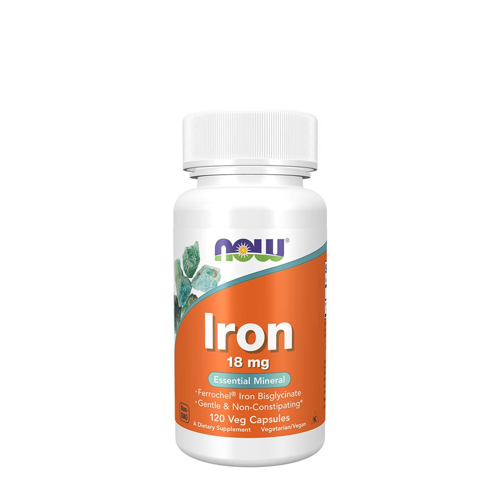 NOW - VAS 18 MG - IRON - 120 KAPSZULA NOW - VAS 18 MG - IRON - 120 KAPSZULA