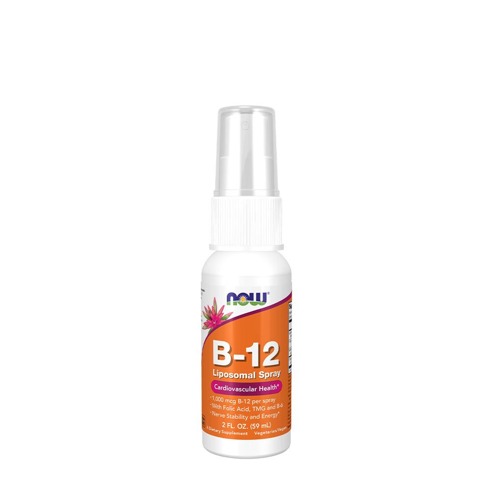 NOW - VITAMIN B-12 LIPOSOMAL SPRAY - LIPOSZÓMÁS B12-VITAMIN - 59 ML NOW - VITAMIN B-12 LIPOSOMAL SPRAY - LIPOSZÓMÁS B12-VITAMIN - 59 ML