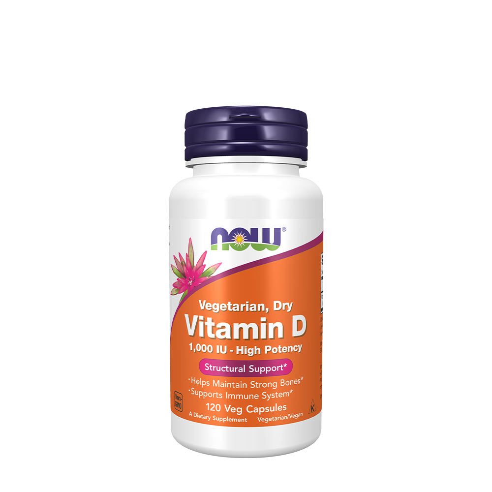 NOW - VITAMIN D 1000 IU DRY - VEGETÁRIÁNUS D-VITAMIN - 120 KAPSZULA NOW - VITAMIN D 1000 IU DRY - VEGETÁRIÁNUS D-VITAMIN - 120 KAPSZULA