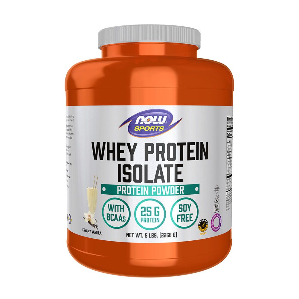 NOW - WHEY PROTEIN ISOLATE -TEJSAVÓFEHÉRJE IZOLÁTUM - KRÉMES VANÍLIA - 2268 G NOW - WHEY PROTEIN ISOLATE -TEJSAVÓFEHÉRJE IZOLÁTUM - KRÉMES VANÍLIA - 2268 G