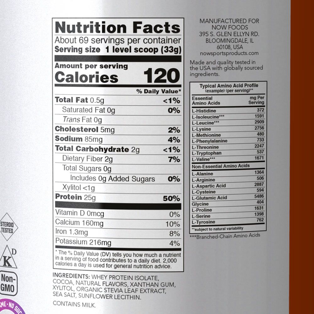 NOW - WHEY PROTEIN ISOLATE -TEJSAVÓFEHÉRJE IZOLÁTUM - CSOKOLÁDÉ - 2268 G NOW - WHEY PROTEIN ISOLATE -TEJSAVÓFEHÉRJE IZOLÁTUM - CSOKOLÁDÉ - 2268 G