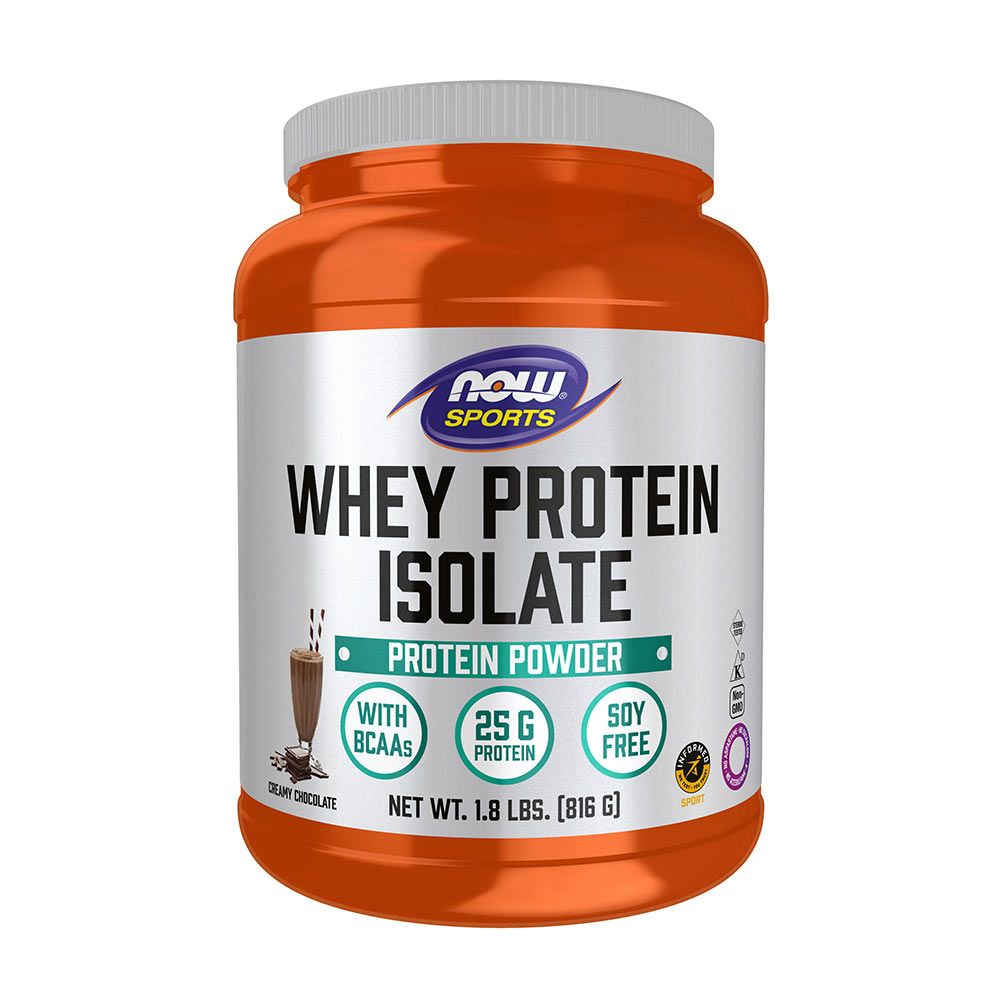 NOW - WHEY PROTEIN ISOLATE -TEJSAVÓFEHÉRJE IZOLÁTUM - CSOKOLÁDÉ - 816 G