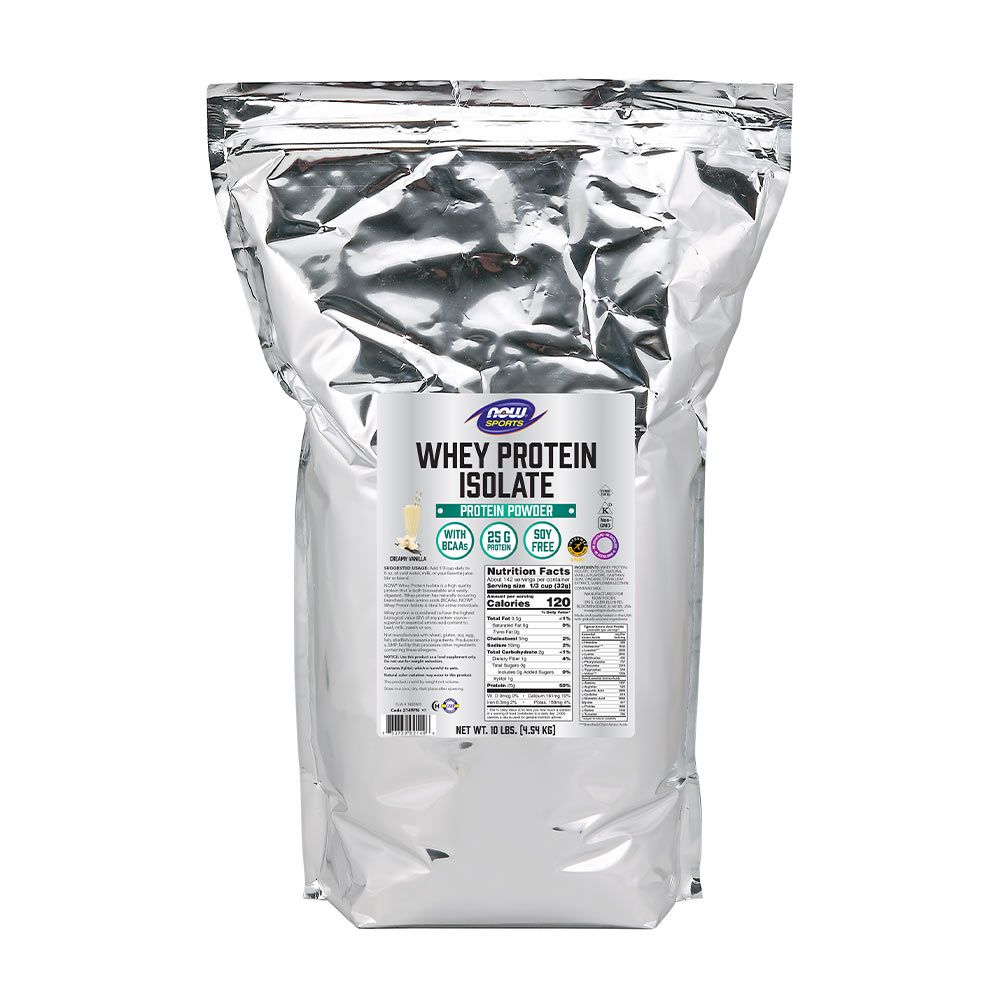 NOW - WHEY PROTEIN ISOLATE -TEJSAVÓFEHÉRJE IZOLÁTUM - KRÉMES VANÍLIA - 4540 G NOW - WHEY PROTEIN ISOLATE -TEJSAVÓFEHÉRJE IZOLÁTUM - KRÉMES VANÍLIA - 4540 G