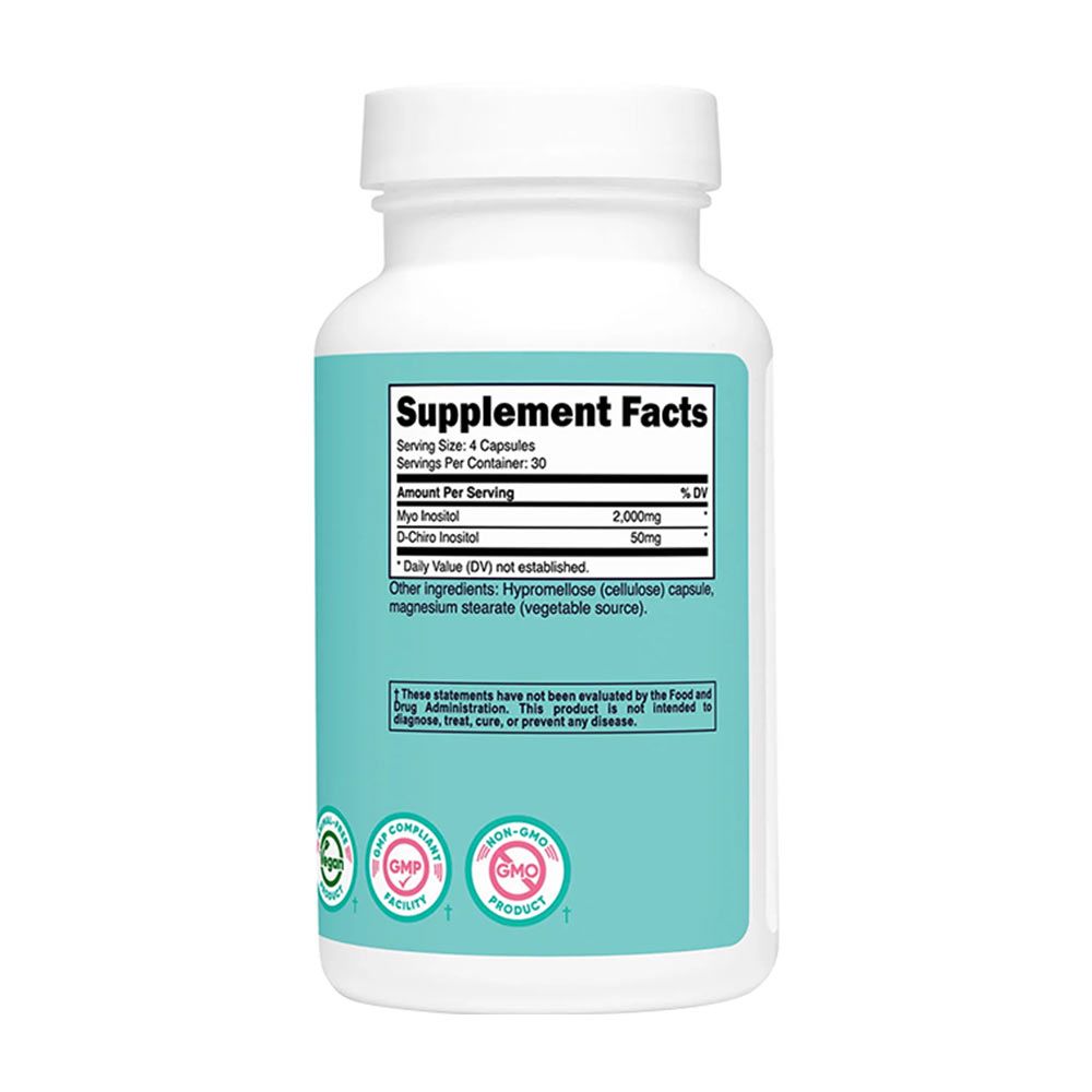 NUTRICOST - MYO & D-CHIRO INOSITOL FOR WOMEN - 120 KAPSZULA NUTRICOST - MYO & D-CHIRO INOSITOL FOR WOMEN - 120 KAPSZULA