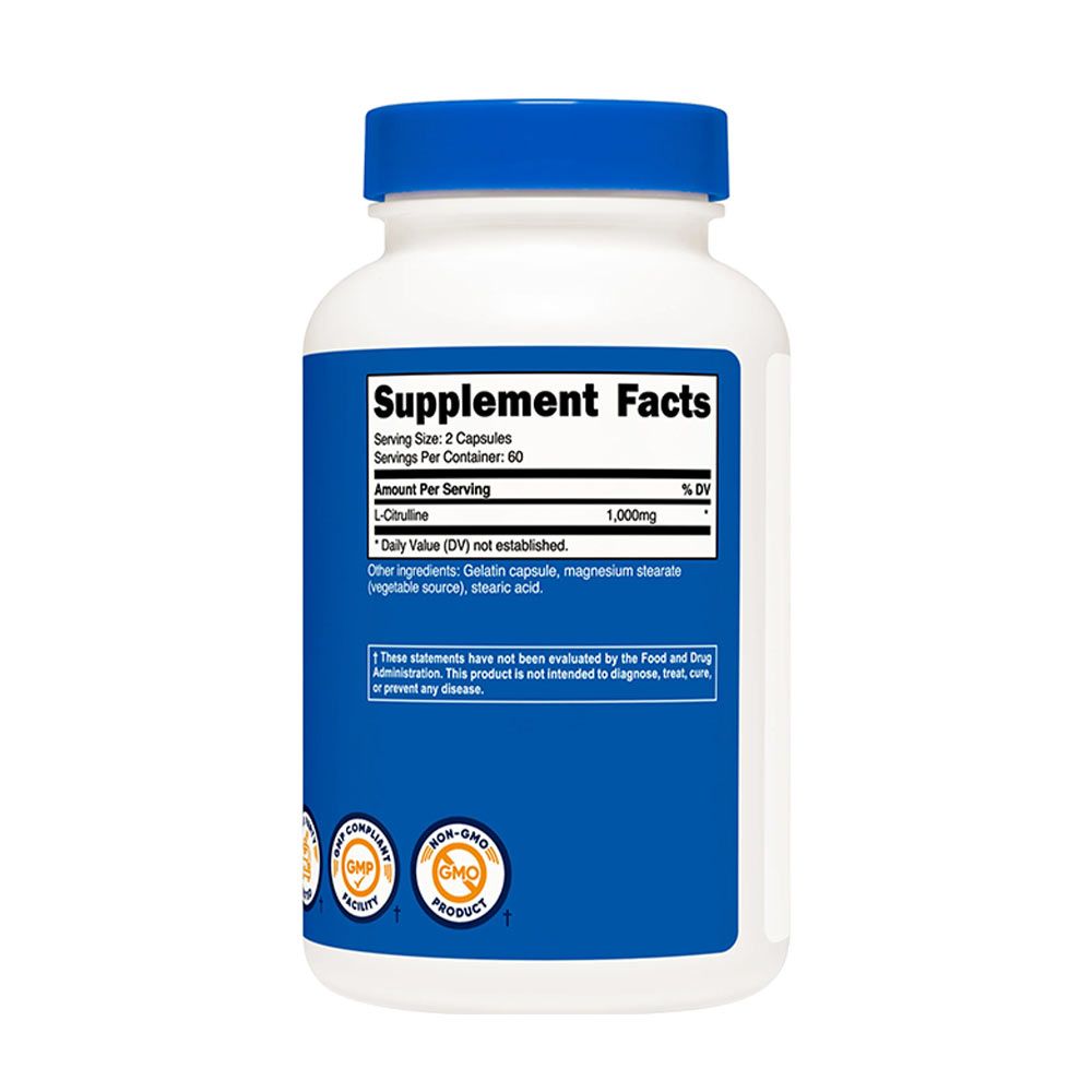 NUTRICOST - L-CITRULLINE 1000 MG - 120 KAPSZULA NUTRICOST - L-CITRULLINE 1000 MG - 120 KAPSZULA