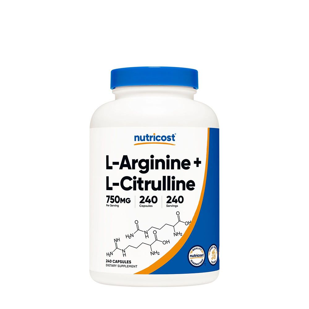 NUTRICOST - L-ARGININE L-CITRULLINE COMPLEX - 240 KAPSZULA NUTRICOST - L-ARGININE L-CITRULLINE COMPLEX - 240 KAPSZULA