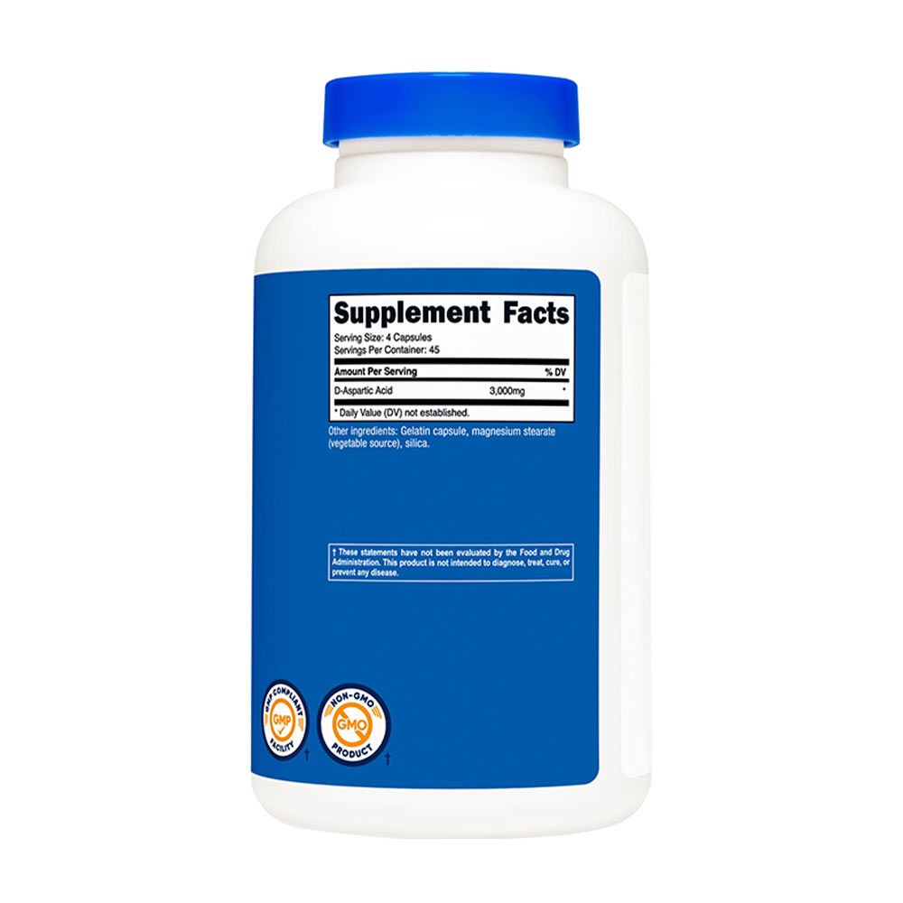 NUTRICOST - D-ASPARTIC ACID - D-ASZPARGINSAV - 180 KAPSZULA NUTRICOST - D-ASPARTIC ACID - D-ASZPARGINSAV - 180 KAPSZULA